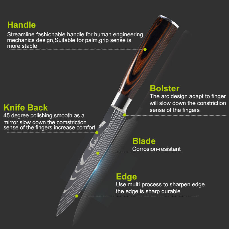 Choply™ Damascus Knife Set