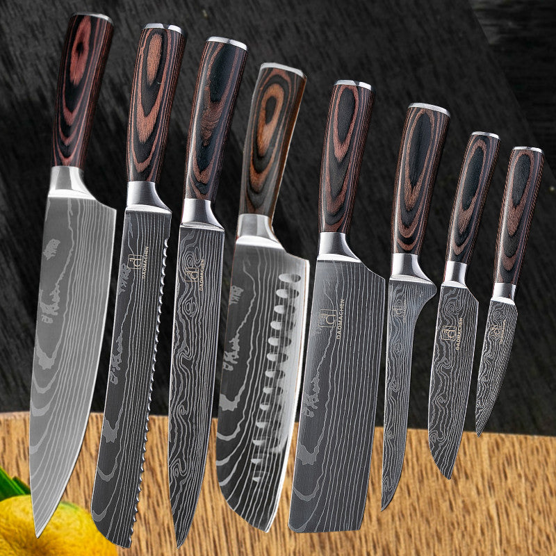 Choply™ Damascus Knife Set