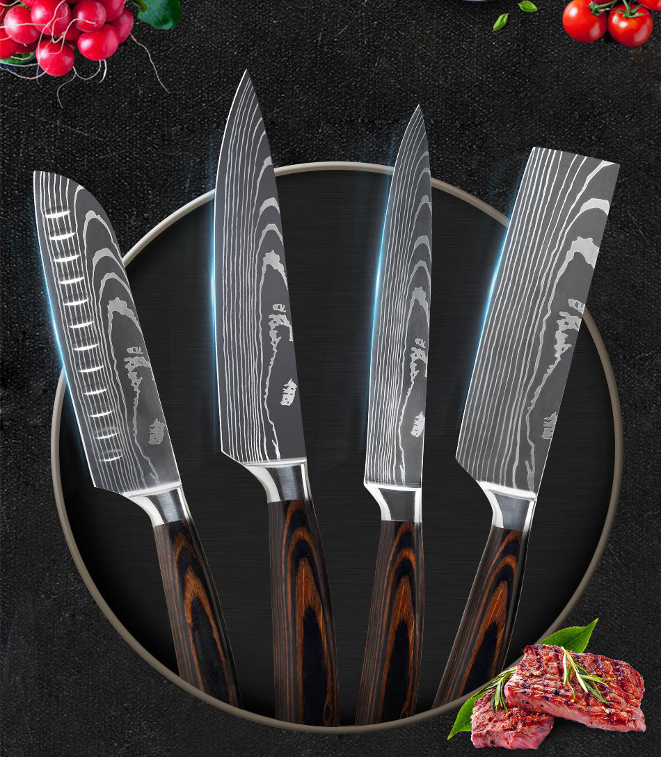 Choply™ Damascus Knife Set