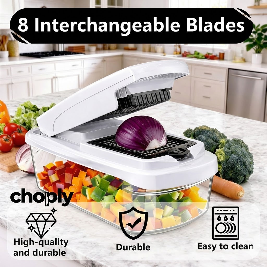 Choply™ 15-in-1 Veggie Chopper